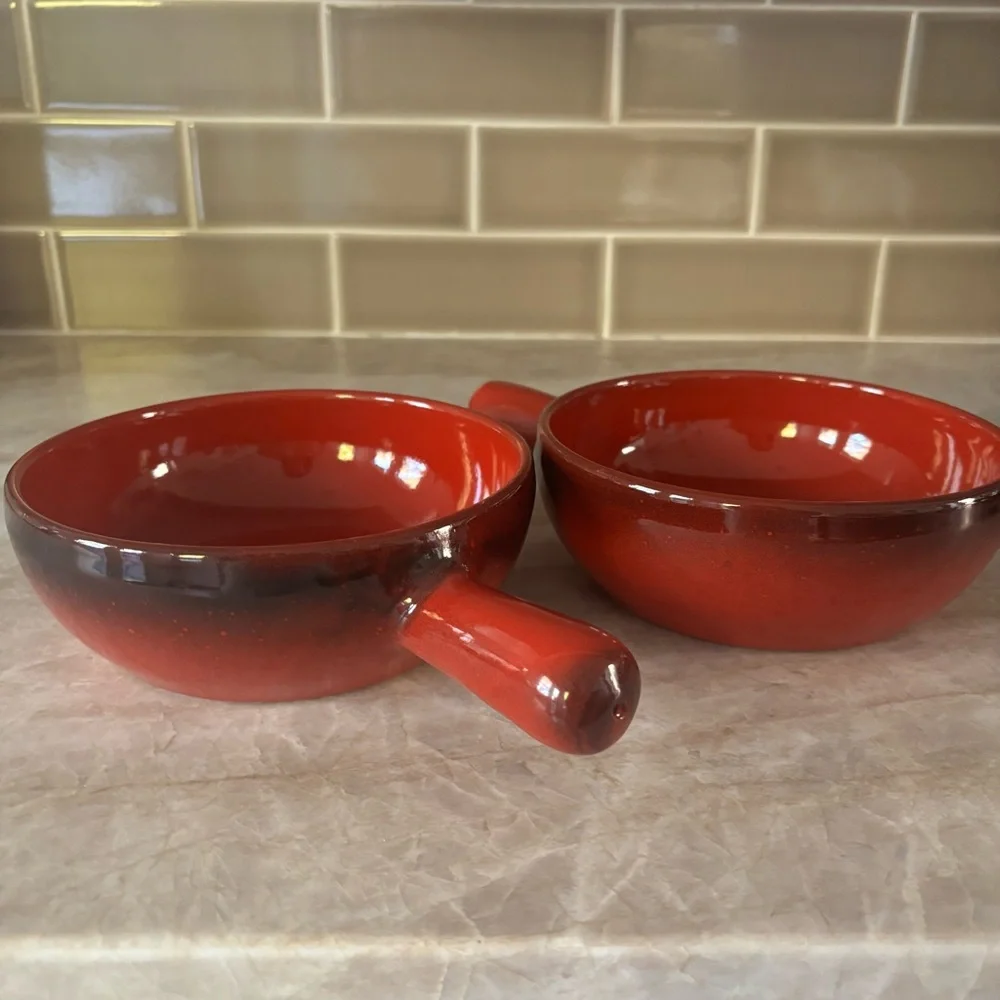 De Silva Terracotta Red Casserole Baking Serving Bowls  Made in Italy